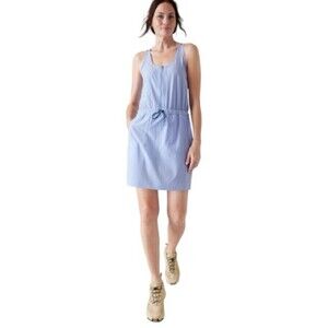 Athleta Expedition Dress Romper Size 8‎ Blue UPF